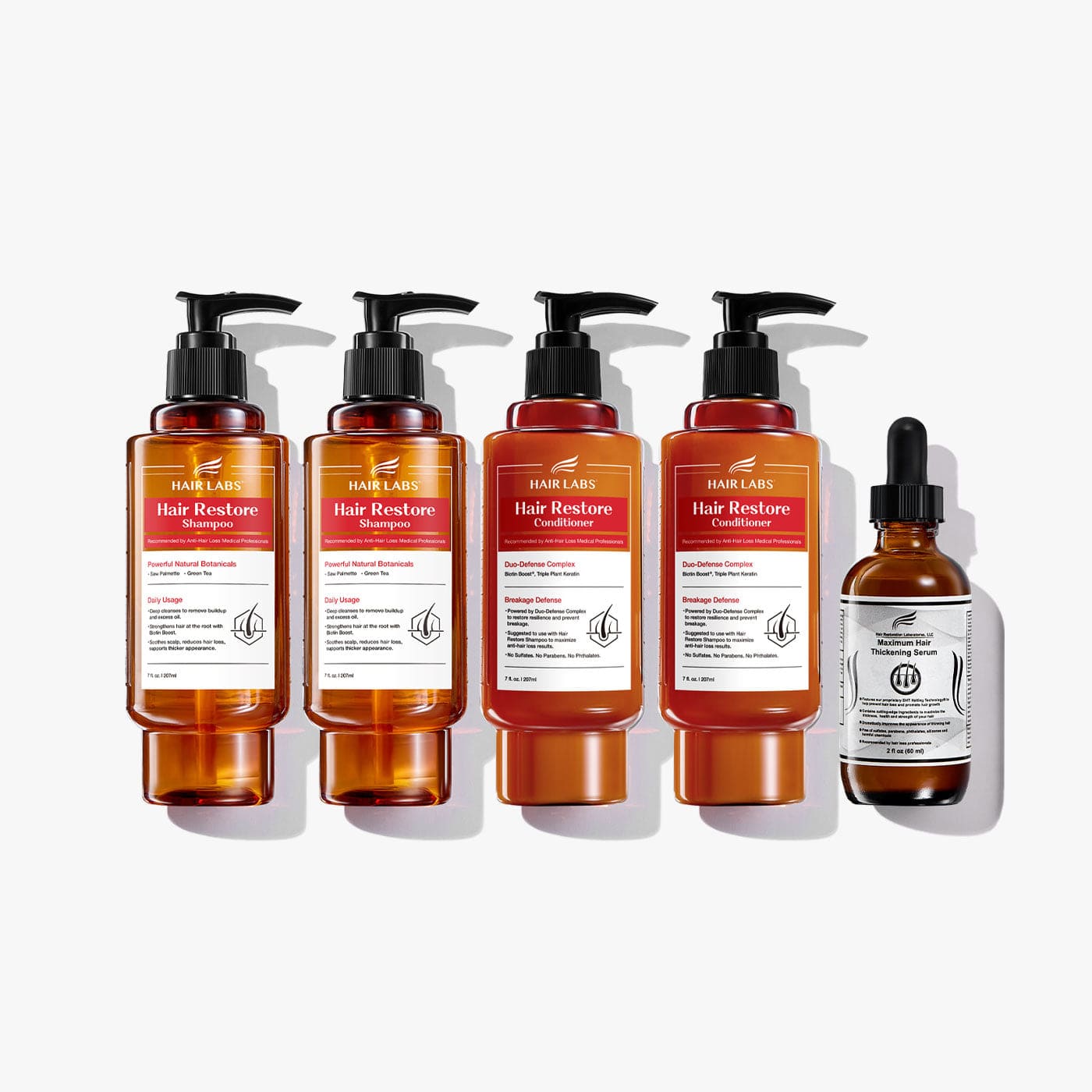 dht-blocking-products Hair loss shampoo Hair Restore Shampoo, Conditioner, and Thickening Serum Bundle