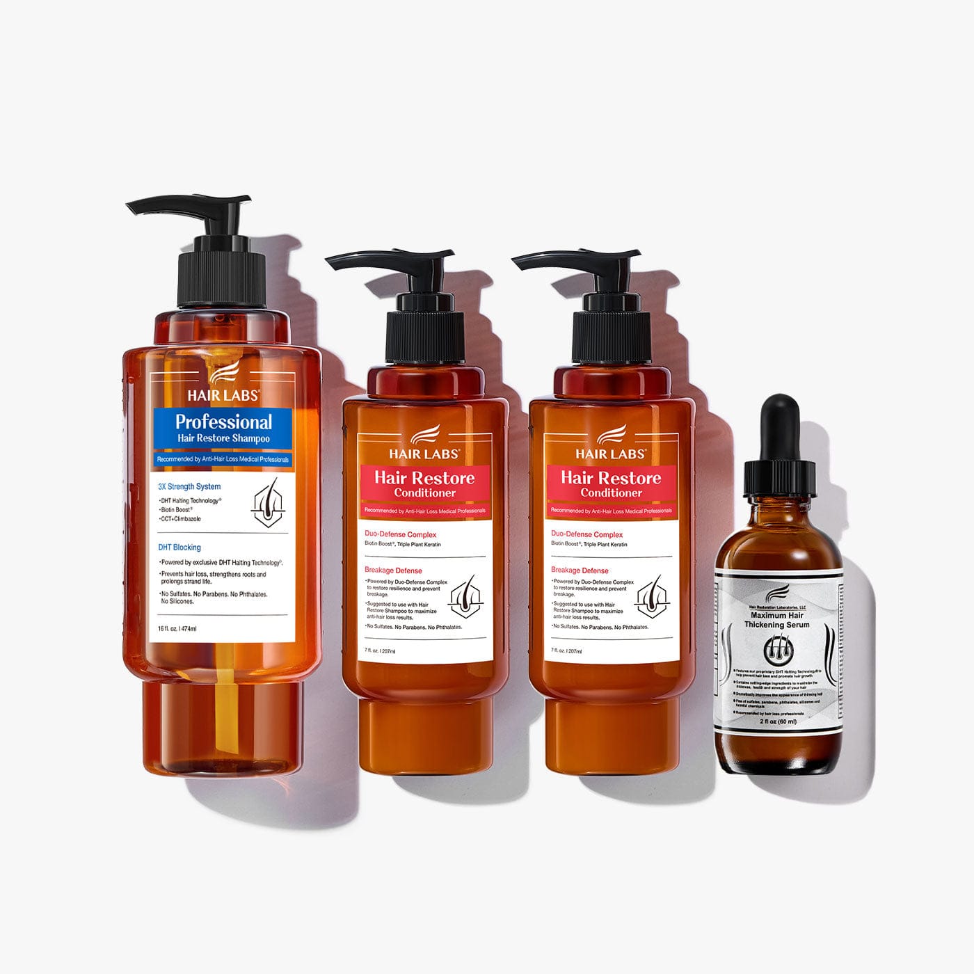dht-blocking-products Hair loss shampoo Pro Strength Shampoo, Conditioner, and Thickening Serum Bundle