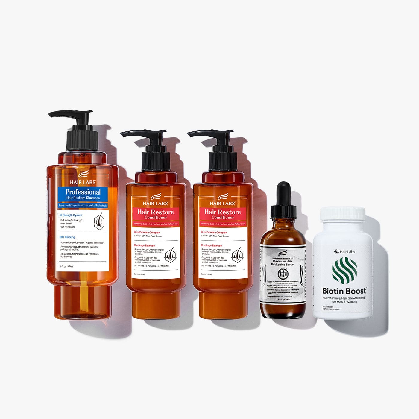 dht-blocking-products Hair loss shampoo Pro Strength Shampoo, Conditioner, Thickening Serum, and Supplement Bundle