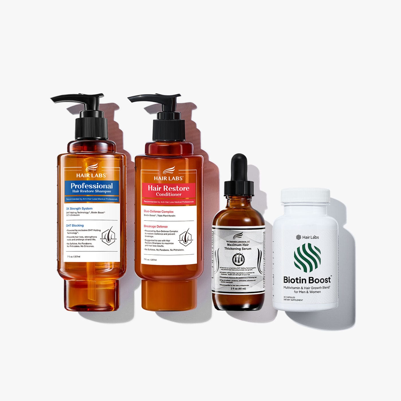 dht-blocking-products Hair loss shampoo Pro Strength Shampoo, Conditioner, Thickening Serum, and Supplement Bundle